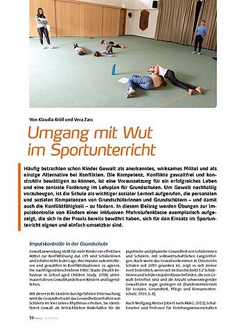 UMGANG MIT WUT IM SPORT- UNTERRICHT