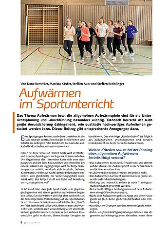 AUFWRMEN IM SPORTUNTERRICHT