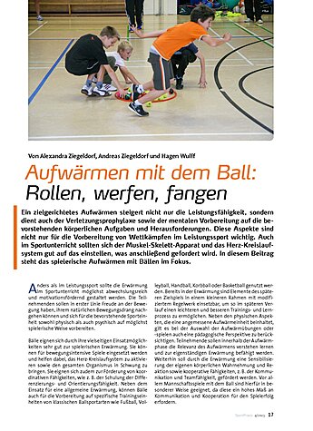 AUFWRMEN MIT DEM BALL: ROLLEN, WERFEN, FANGEN