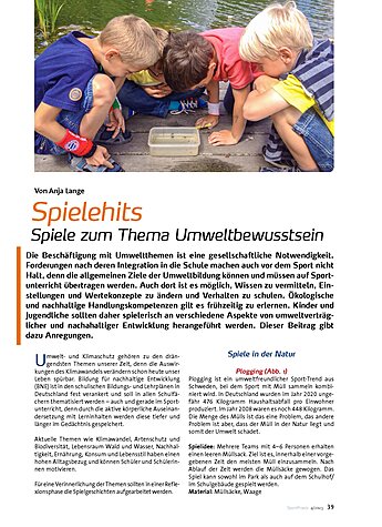 SPIELEHITS SPIELE ZUM THEMA UMWELT- BEWUSSTSEIN