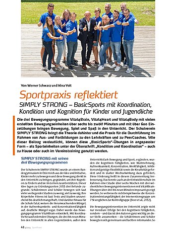 SPORTPRAXIS REFLEKTIERT SIMPLEY STRONG-BASICSPORTS MIT KOORDINATION, KONDITION, KOGNI