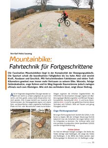 MOUNTAINBIKE: FAHRTECHNIK FR FORTGESCHRITTENE