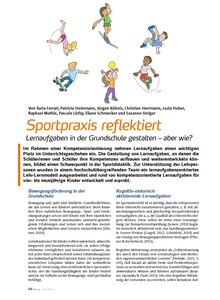 SPORTPRAXIS REFLEKTIERT LERNAUFGABEN I. D. GRUNDSCHULE GESTALTEN - ABER WIE?