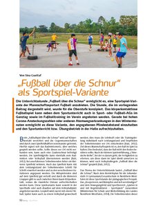 FUSSBALL BER DIE SCHNUR ALS SPORTSPIEL-VARIANTE