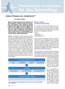 MEDIZINISCHES GRUNDWISSEN HABEN MUSKELN EIN GEDCHTNIS?