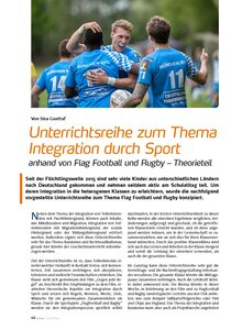Auf diesem Bild sehen Sie das Produktbild fr UNTERRICHTSREIHE ZUM THEMA INTEGRATION DURCH SPORT THEORIETEIL