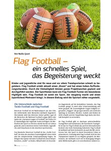 FLAG FOOTBALL - EIN SCHNELLES SPIEL, DAS BEGEISTERUNG WECKT