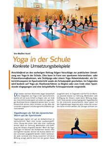 Auf diesem Bild sehen Sie das Produktbild fr YOGA IN DER SCHULE: KONKRETE UMSETZUNGSBEISPIELE