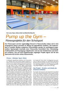 PUMP UP THE GYM - FITNESSPROJEKTE FR DEN SCHULSPORT