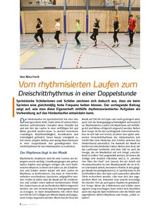 VOM RHYTHMISIERTEN LAUFEN ZUM ZUM DREISCHRITTRHYTHMUS IN EINER DOPPELSTUNDE