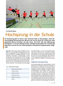 Auf diesem Bild sehen Sie das Produktbild fr HOCHSPRUNG IN DER SCHULE