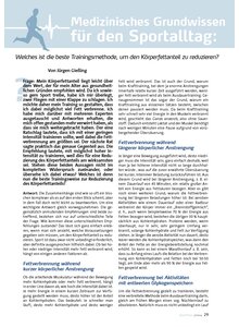 MED. GRUNDWISSEN - WELCHES I.D BESTE TRAININGSMETHODE UM DEN KRPERFETTANTEIL ZU REDUZIEREN