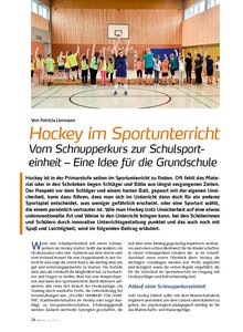 Auf diesem Bild sehen Sie das Produktbild fr HOCKEY IM SPORTUNTERRICHT VOM SCHNUPPERKURS ZUR SCHUL- SPORTEINHEIT