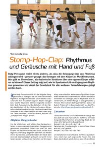 STOMP-HOP-CLAP: RHYTHMUS UND GERUSCHE MIT HAND UND FUSS