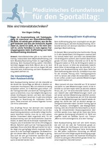 MEDIZINISCHES GRUNDWISSEN FR DEN SPORTALLTAG: WAS SIND INTENSITTSTECHNIKEN
