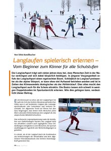 LANGLAUFEN SPIELERISCH ERLER- NEN - VOM BEGINNER ZUM KNNER FR ALLE SCHULSTUFEN