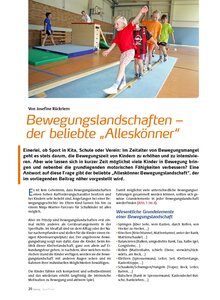 BEWEGUNGSLANDSCHAFTEN - DER BELIEBTE ALLESKNNER