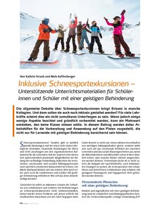 INKLUSIVE SCHNEESPORTEXKURS.: UNTERSTTZENDE UNTERRICHTSMA- TERIALIEN FR SUS