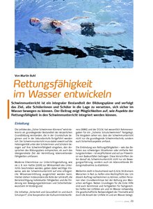 RETTUNGSFHIGKEIT IM WASSER ENTWICKELN