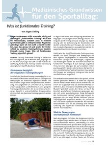 MEDIZIONISCHES GRUNDWISSEN FR DEN SPORTALLTAG: WAS IST FUNKTIONELLES TRAINING?