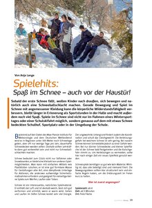 SPIELEHITS: SPASS IM SCHNEE- AUCH VOR DER HAUSTR!