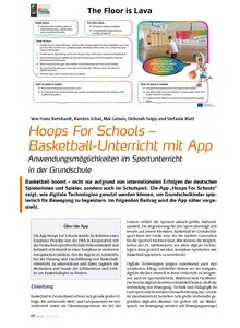 HOOPS FOR SCHOOLS - BASKET- BALL-UNTERRICHT MIT AP