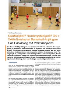 Auf diesem Bild sehen Sie das Produktbild f�r TAKTIK-TRAINING BEI BASKET- BALL-ANF�NGERN