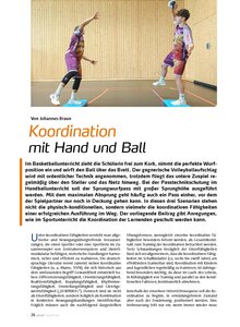 Auf diesem Bild sehen Sie das Produktbild f�r KOORDINATION MIT HAND UND BALL