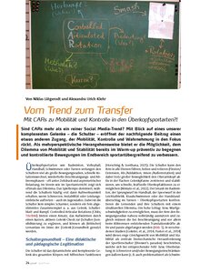 MIT CARS ZU MOBILIT�T UND KONTROLLE IN DEN �BERKOPF- SPORTARTEN?!