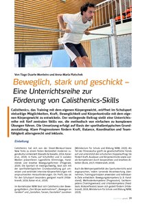 Auf diesem Bild sehen Sie das Produktbild f�r EINE UNTERRICHTSREIHE ZUR F�RDERUNG VON CALIS- THENICS-SKILLS