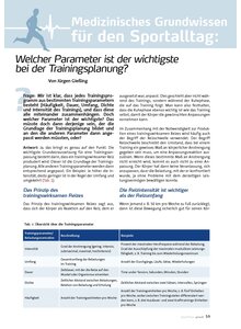 Auf diesem Bild sehen Sie das Produktbild f�r MED. GRUNDWISSEN F.D. SPORT- ALLTAG: WELCHER PARAMETER IST D: WICHTIGSTE B.D. TRAINGSPLAN