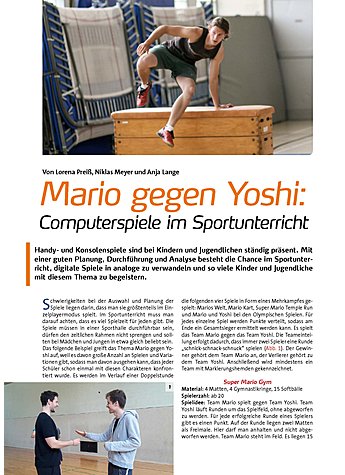 MARIO GEGEN YOSHI: COMPUTERSPIELE IM SPORTUNTERRICHT