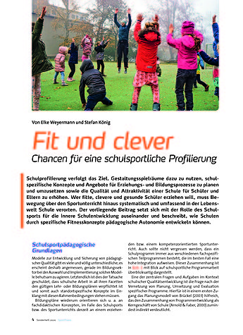 FIT UND CLEVER CHANCEN FR EINE SPORT- LICHE PROFILIERUNG