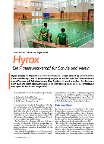 HYROX EIN FITNESSWETTKAMPF FR SCHULE UND VEREIN