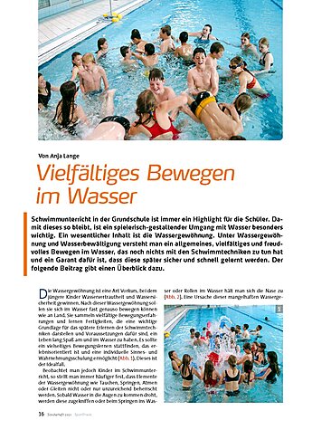 VIELFLTIGES BEWEGEN IM WASSER