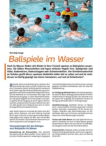 BALLSPIELE IM WASSER