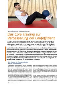 DAS CORE TRAINING ZUR VER- BESSERUNG DER LAUFEFFIZIENZ