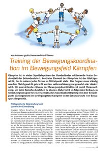 TRAINING DER BEWEGUNGSKOORDI- NATION IM BEWEGUNGSFELD KMPFEN