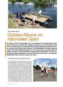 OUTDOOR-RUME IM INFORMELLEN SPORT
