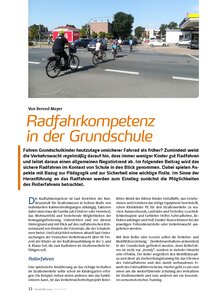 Auf diesem Bild sehen Sie das Produktbild fr RADFAHRKOMPETENZ IN DER GRUNDSCHULE