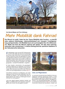 MEHR MOBILITT DANK FAHRRAD
