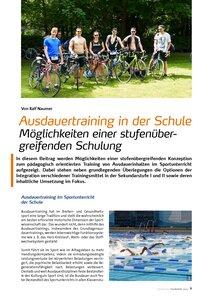 AUSDAUERTRAINING IN DER SCHULE
