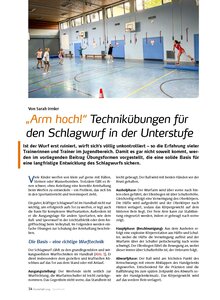 TECHNIKBUNGEN FR DEN SCHLAGWURF IN DER UNTERSTUFE