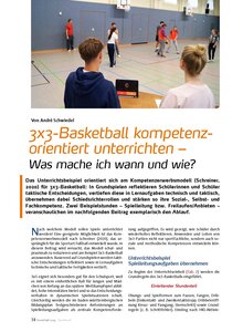 3X3-BASKETBALL KOMPETENZ- ORIENTIERT UNTERRICHTEN