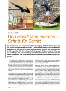DEN HANDSTAND ERLERNEN - SCHRITT F�R SCHRITT